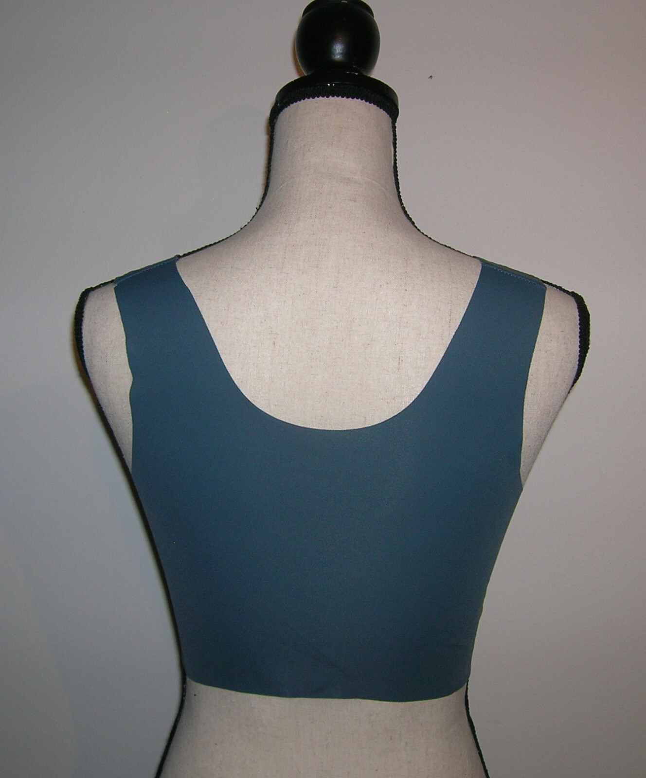Wirefree Bralette Bra Size 2XL Full Coverage Smooth Back Lace Mesh Dark Cyan