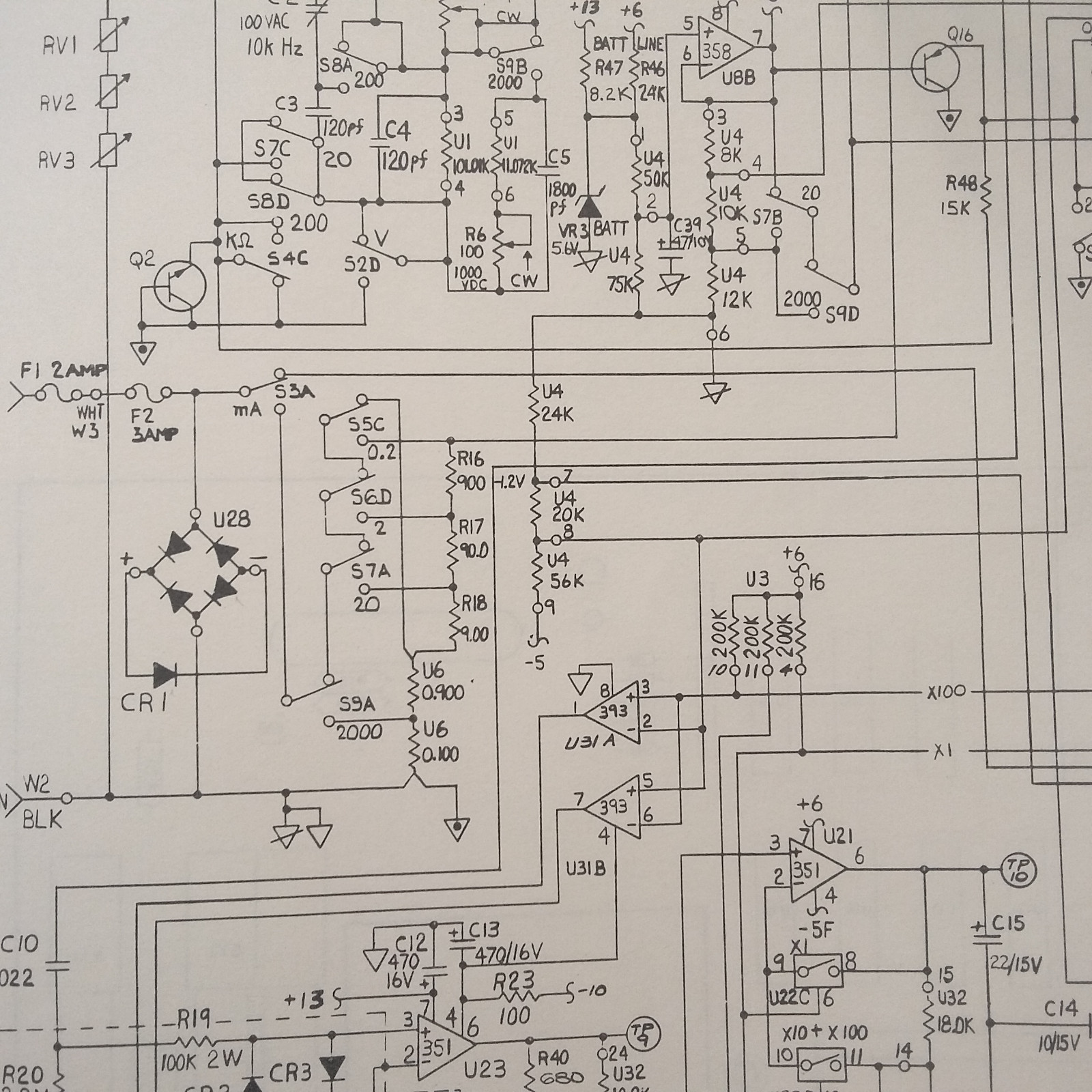 HP 8050A Multimeter Instruction Manual
