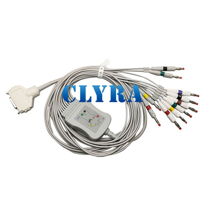 Fukuda FX-7102 ECG/EKG Cable CardiMax FX-7101,FX-7202,FX-7402,FX-2111, IEC 4.0