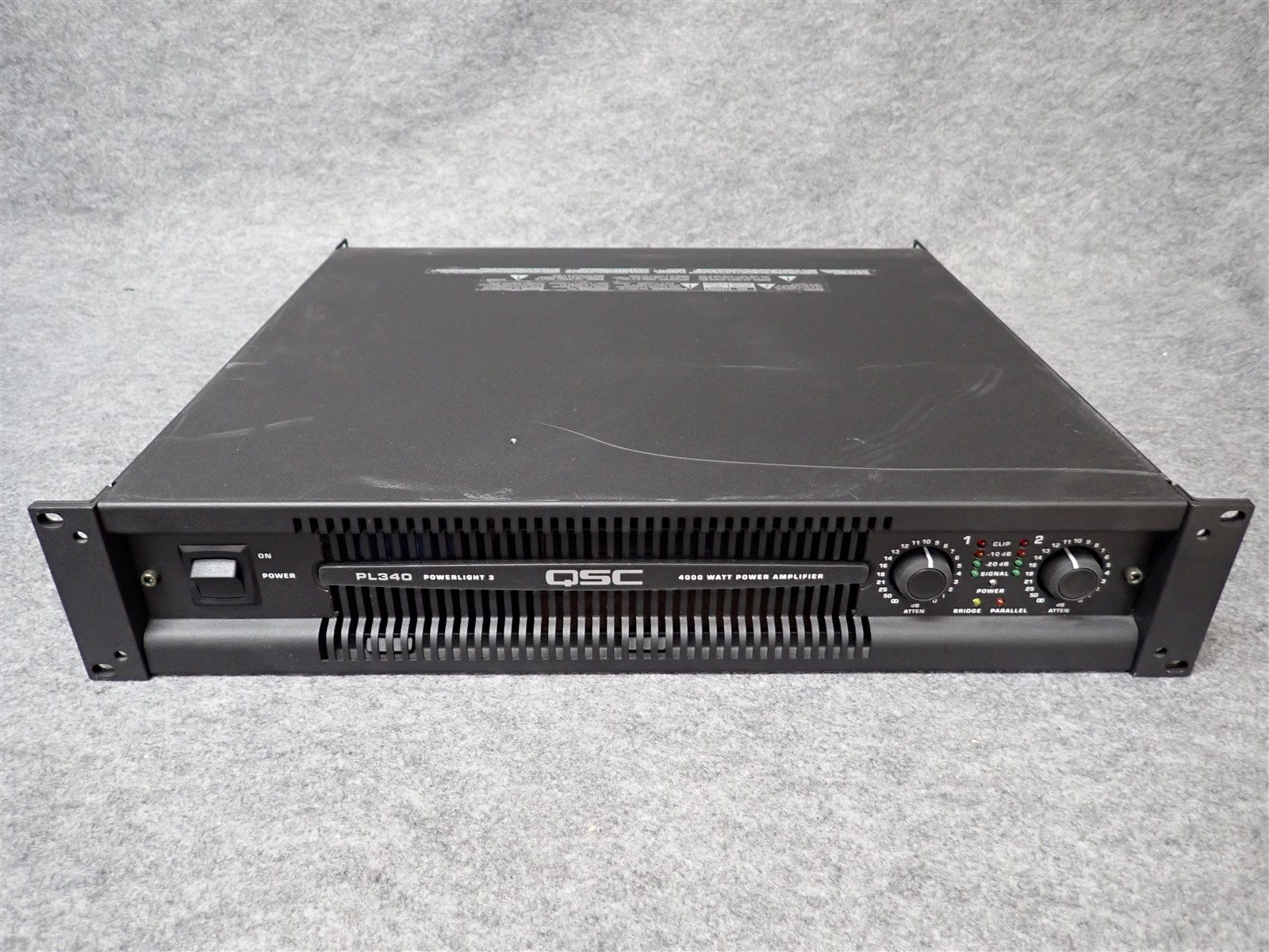 QSC PowerLight PL340 2 Channel Professional Power Amplifier 1350WPC (#8) (II6)
