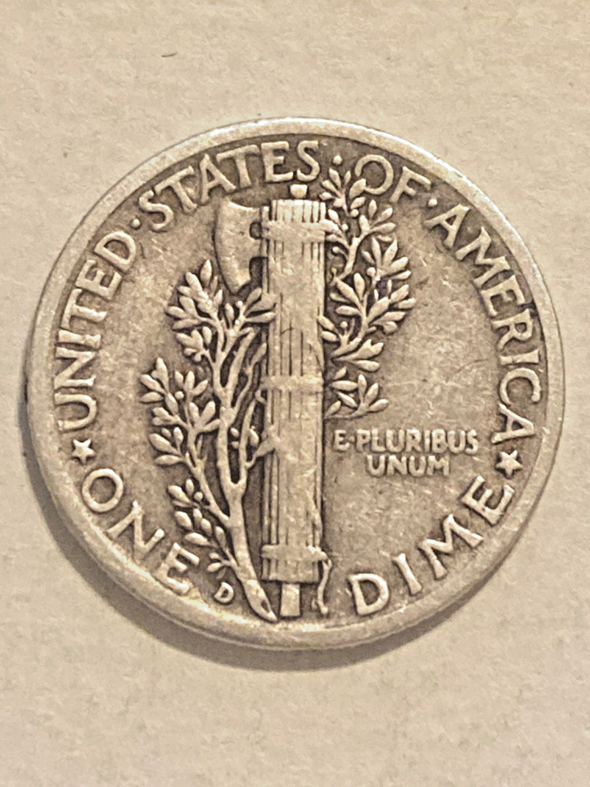 1936 D Silver Mercury Dime Nice