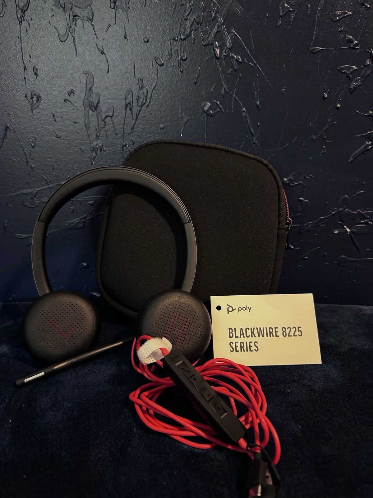Poly Blackwire 8225-M Stereo Headset with USB-A Connection, Boom Mic & Wired