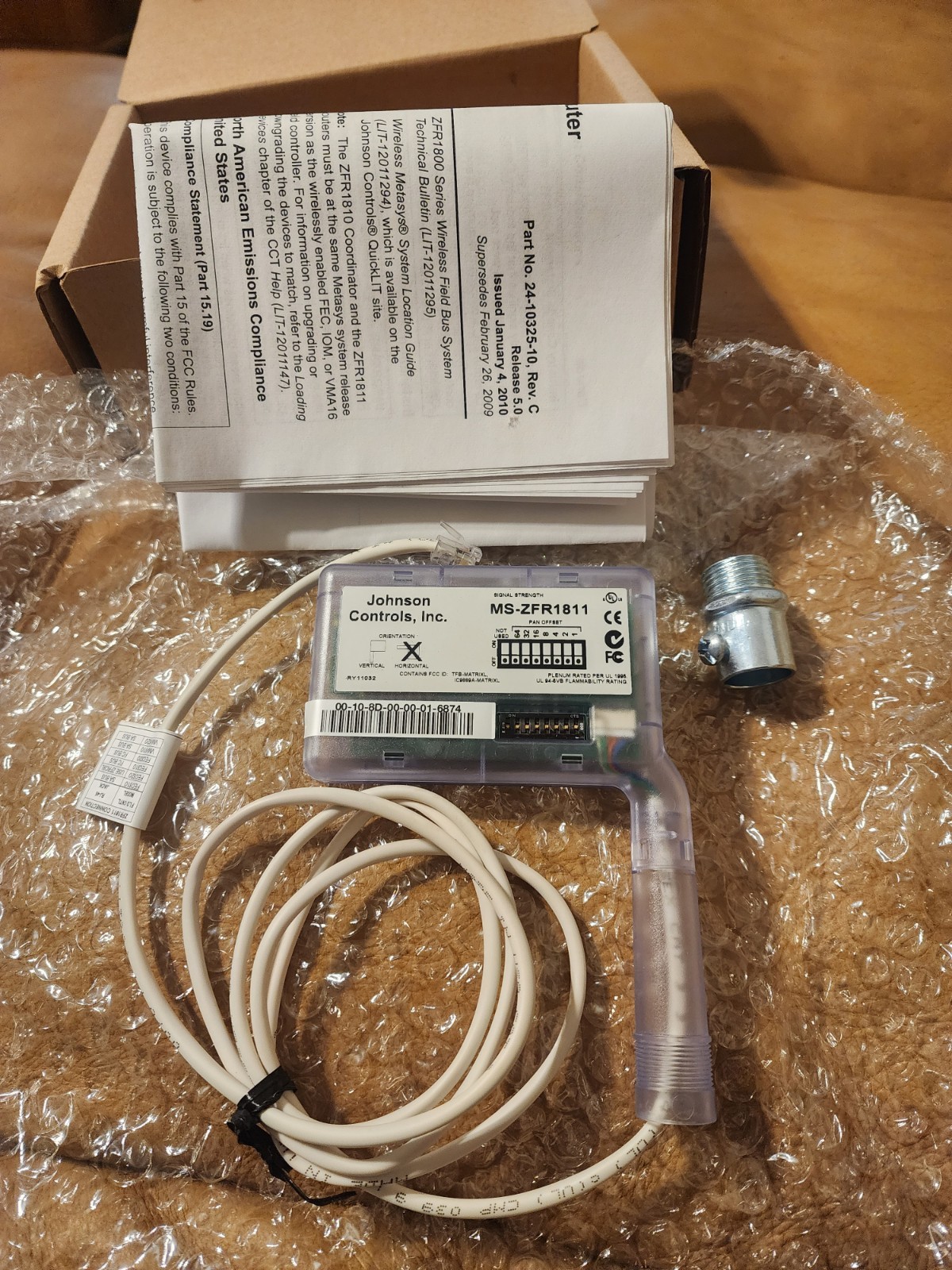 JOHNSON CONTROLS  MS-ZFR 1811-0 Wireless ZIGBEE FIELD BUS ROUTER