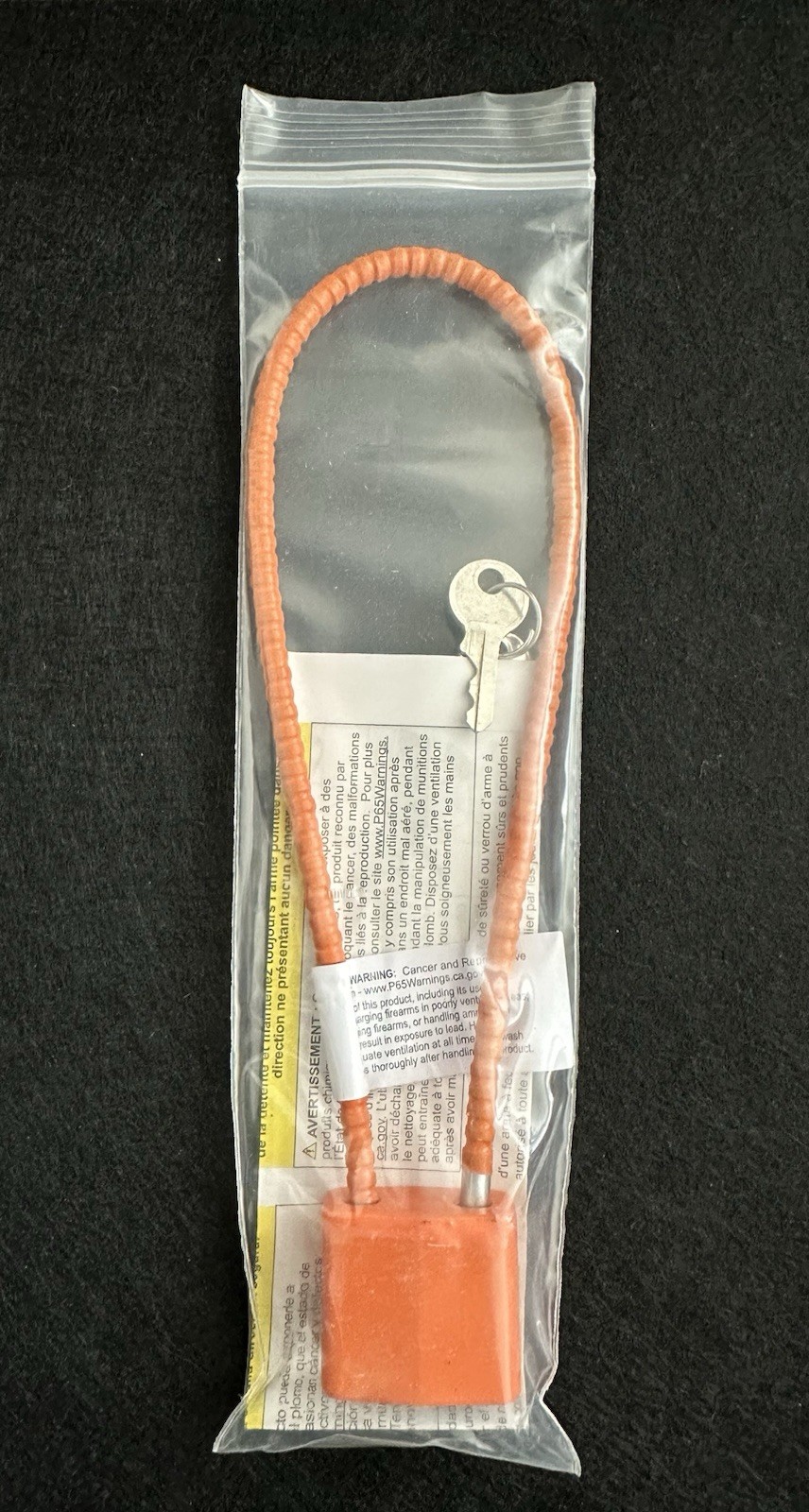 Brand New Gun Cable Lock w/ Two Keys