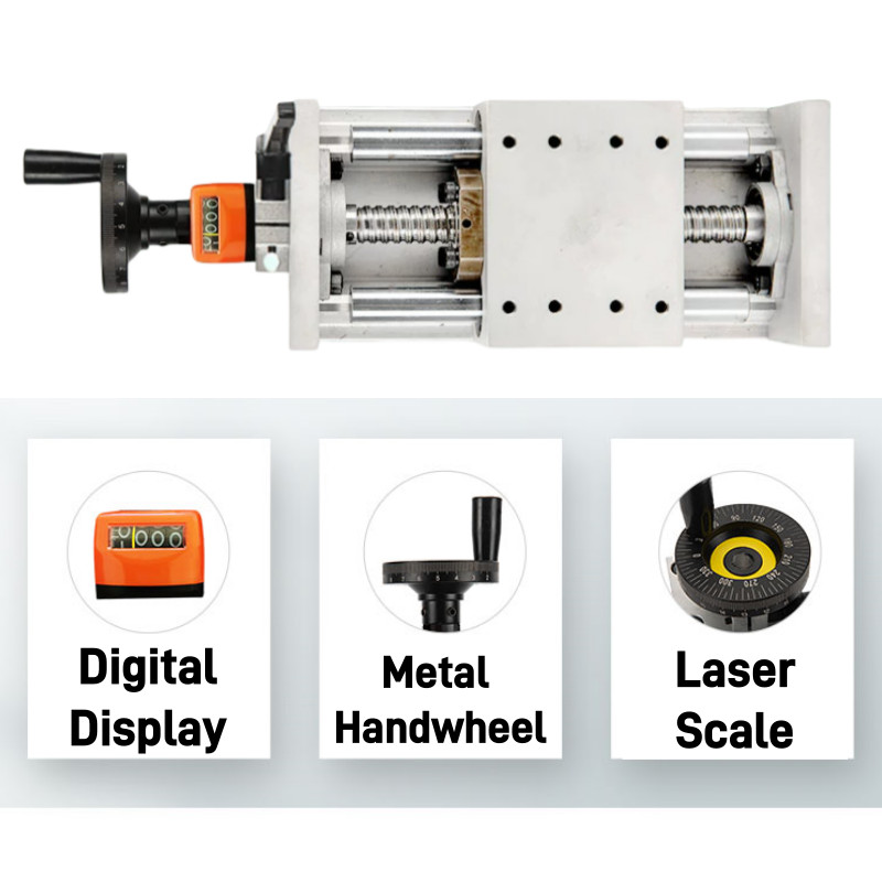 Manual Linear Rail Guide Slide Stage Table Handwheel Actuator Ball Screw Motion