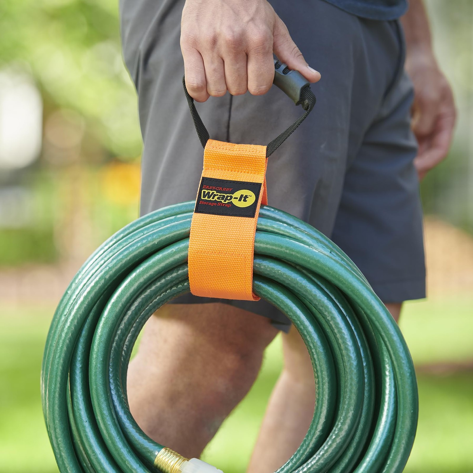 Easy-Carry Straps - 22” (2-Pack) Blaze Orange – Heavy-Duty Hook and Loop Cord...