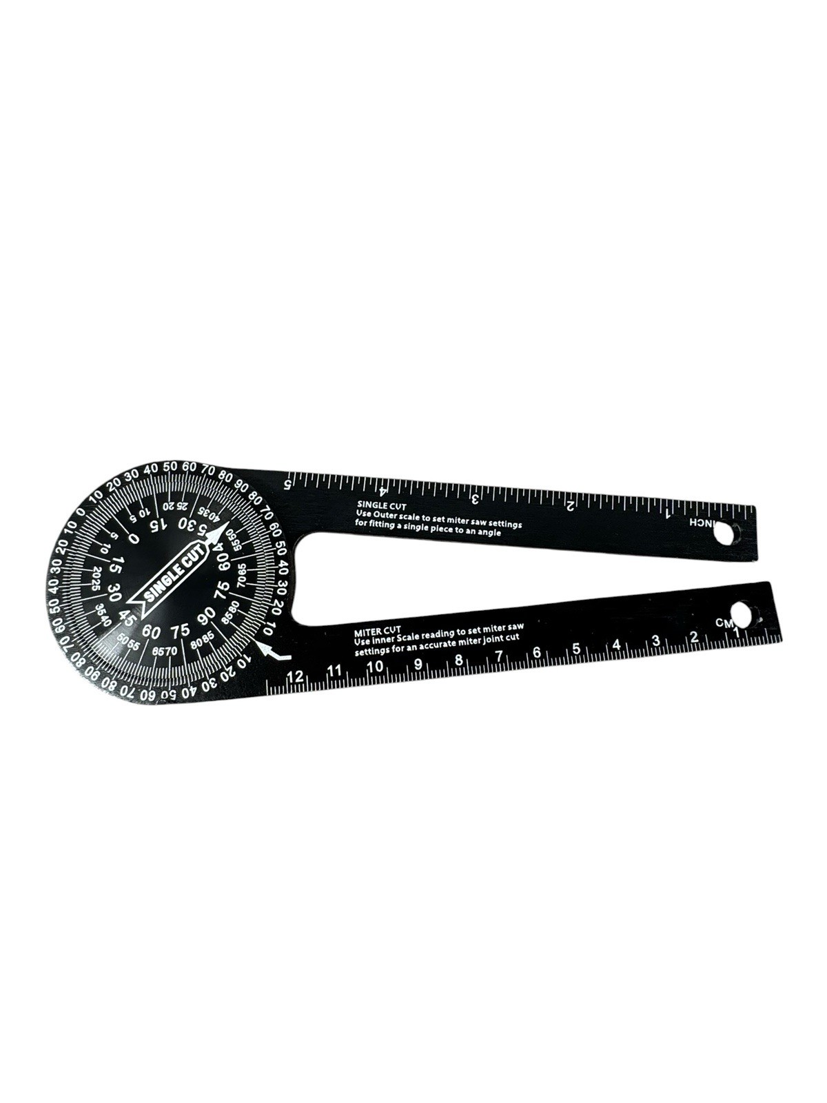 7” Aluminum Miter Saw Protractor Angle Finder Measuring Tool Woodworking Plumber