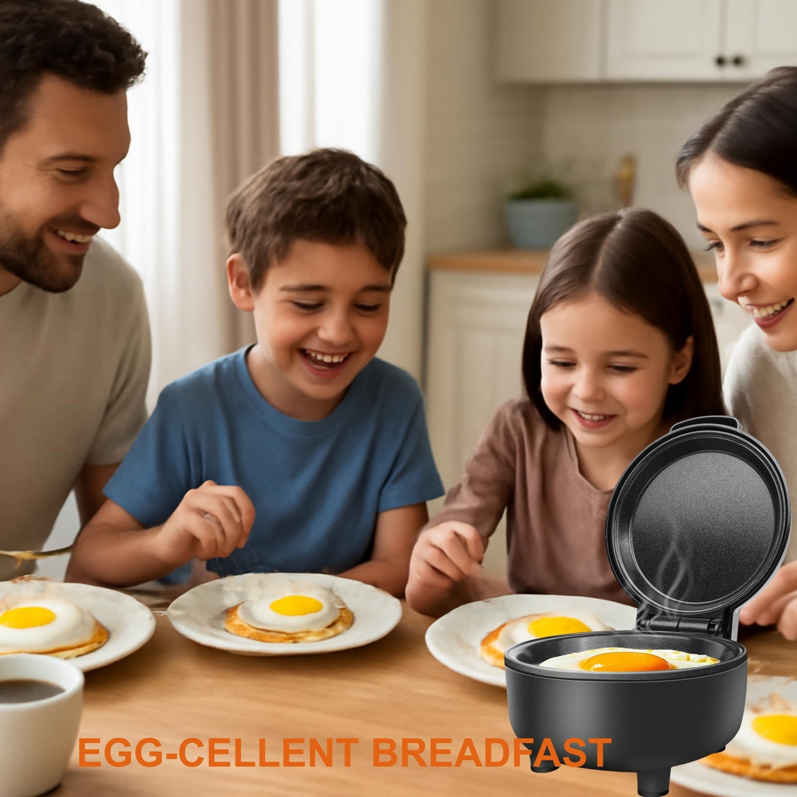 Hyvance Smart Fried Egg Cooker, Automatic Maker for COMPACT, Black
