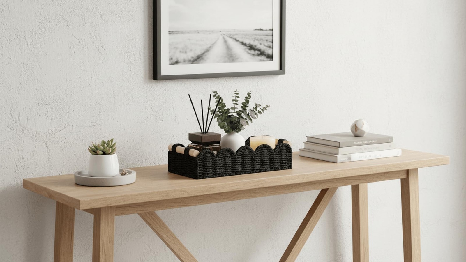 Storage Basket Organizer, Small Wicker Decor Basket
