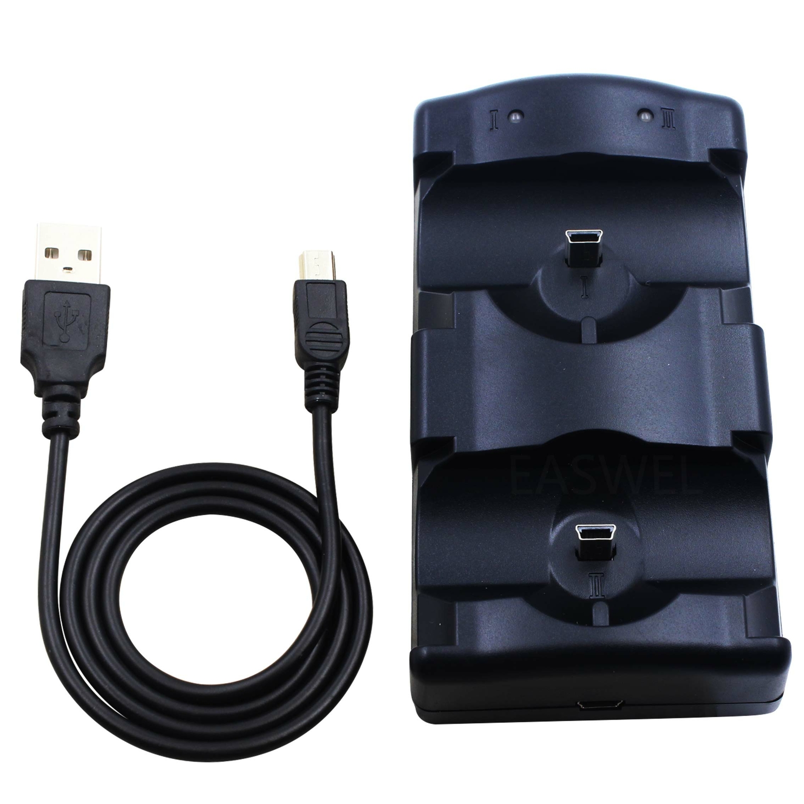 Dual Charger Stand Dock Station Cable for PlayStation PS3/MOVE Controller