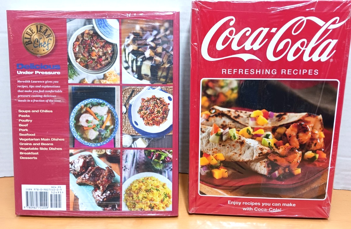 Campbells - Coca Cola - 6 Cookbooks - Pressure Cooker - Stovetop  - Bacon - NEW