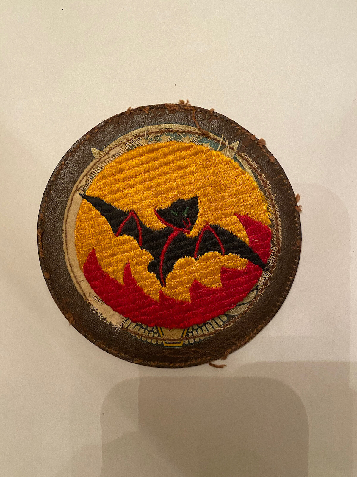 WW2 USAAF  Rare  819th Bomb Squad. 30th Bomb  Group  A-2 “Bat Outta Hell” Patch