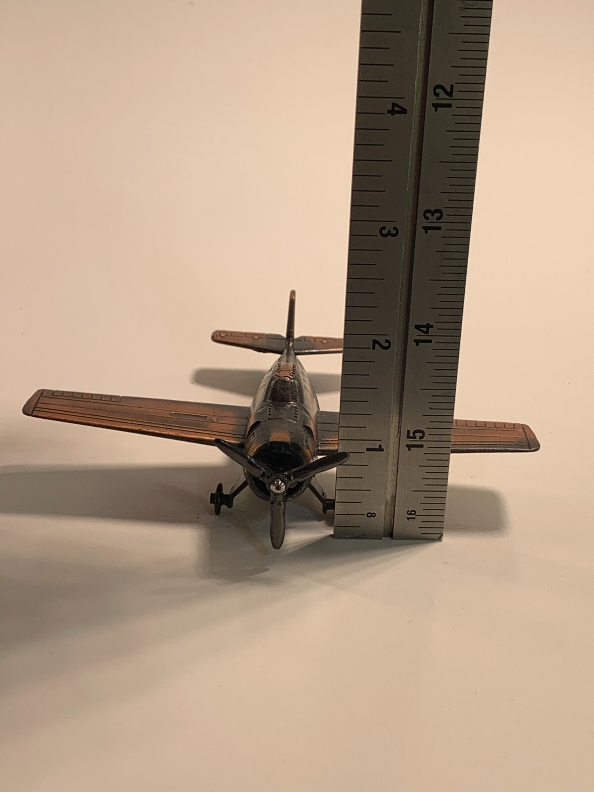 Vintage Die-Cast Pencil Sharpener Small Engine Airplane With Box PSF1