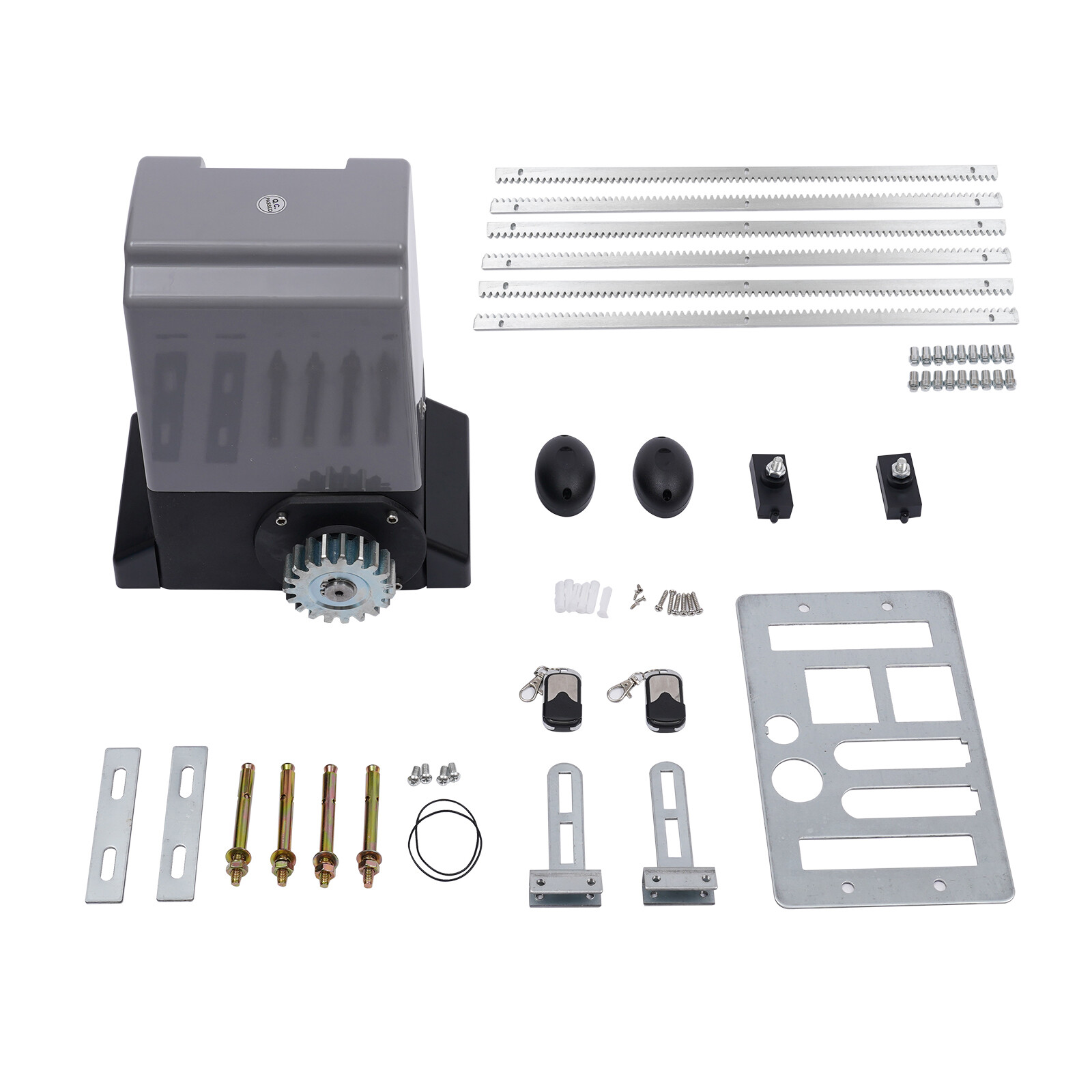CO-Z 4400lb Automatic Sliding Gate Opener Door Electric Door Operator Motor+Rack