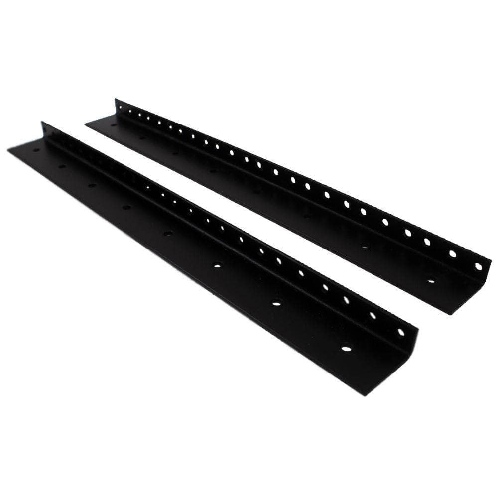 Pair of 17.5" 10 Space Rack Case Rails for PA DJ Road ATA Case Full Hole