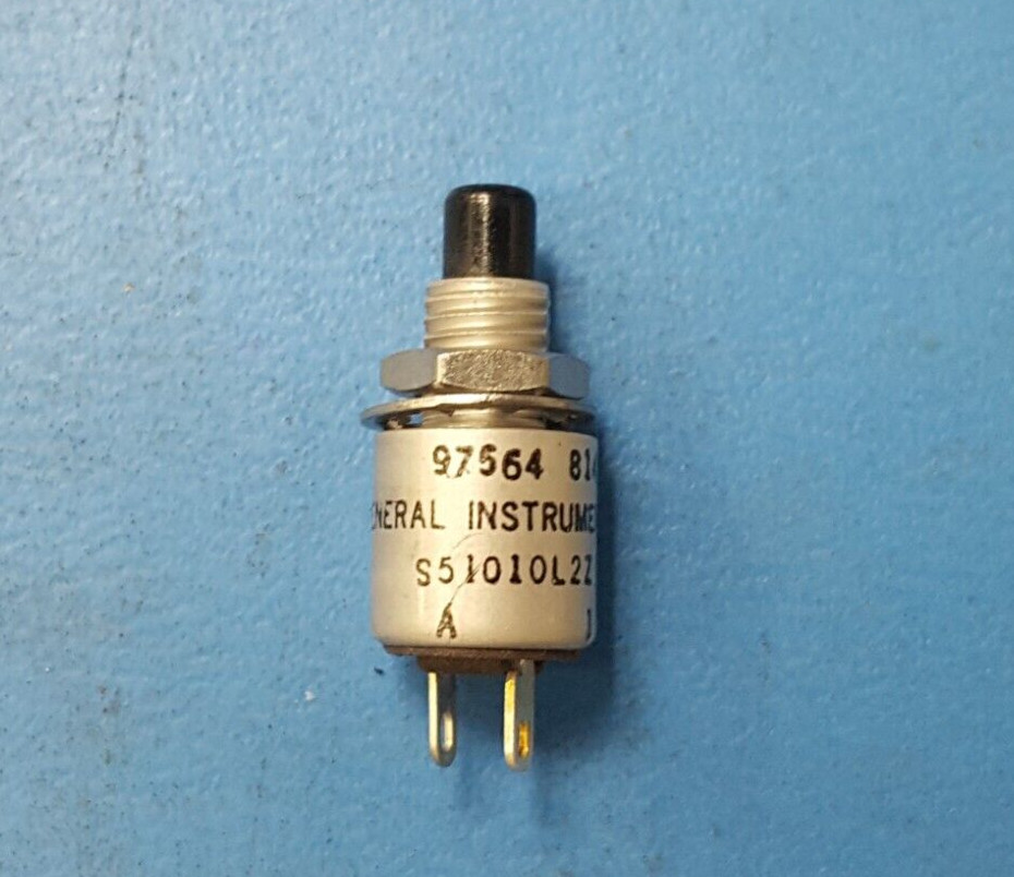 Push Switch , A301 , GENERAL INSTRUMENTS , 5930-00-101-8749 , NEW