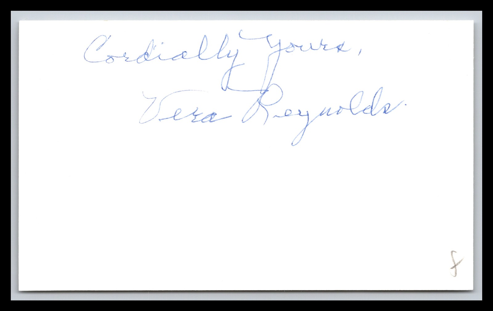 Vera Reynolds - Actress - 3x5 Card - Signed / Autograph (f)