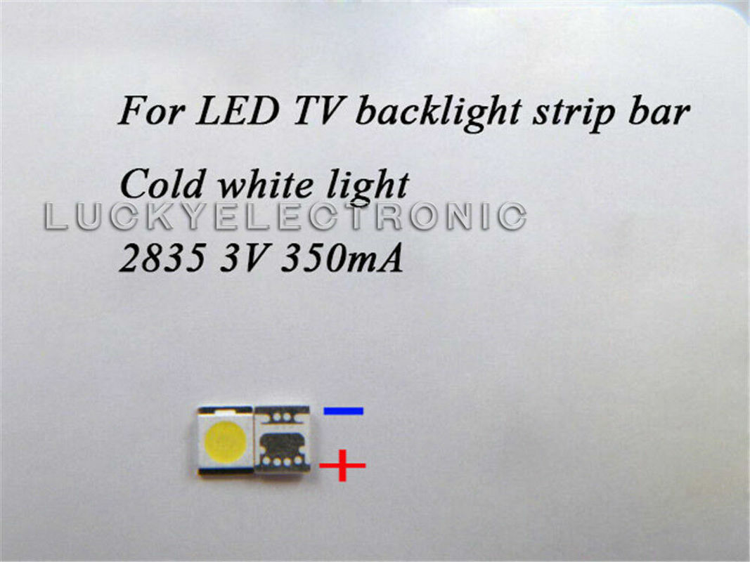 200pcs/lot 2835 3V SMD Lamp Beads LED Bulb for LED TV Backlight Strip Repair