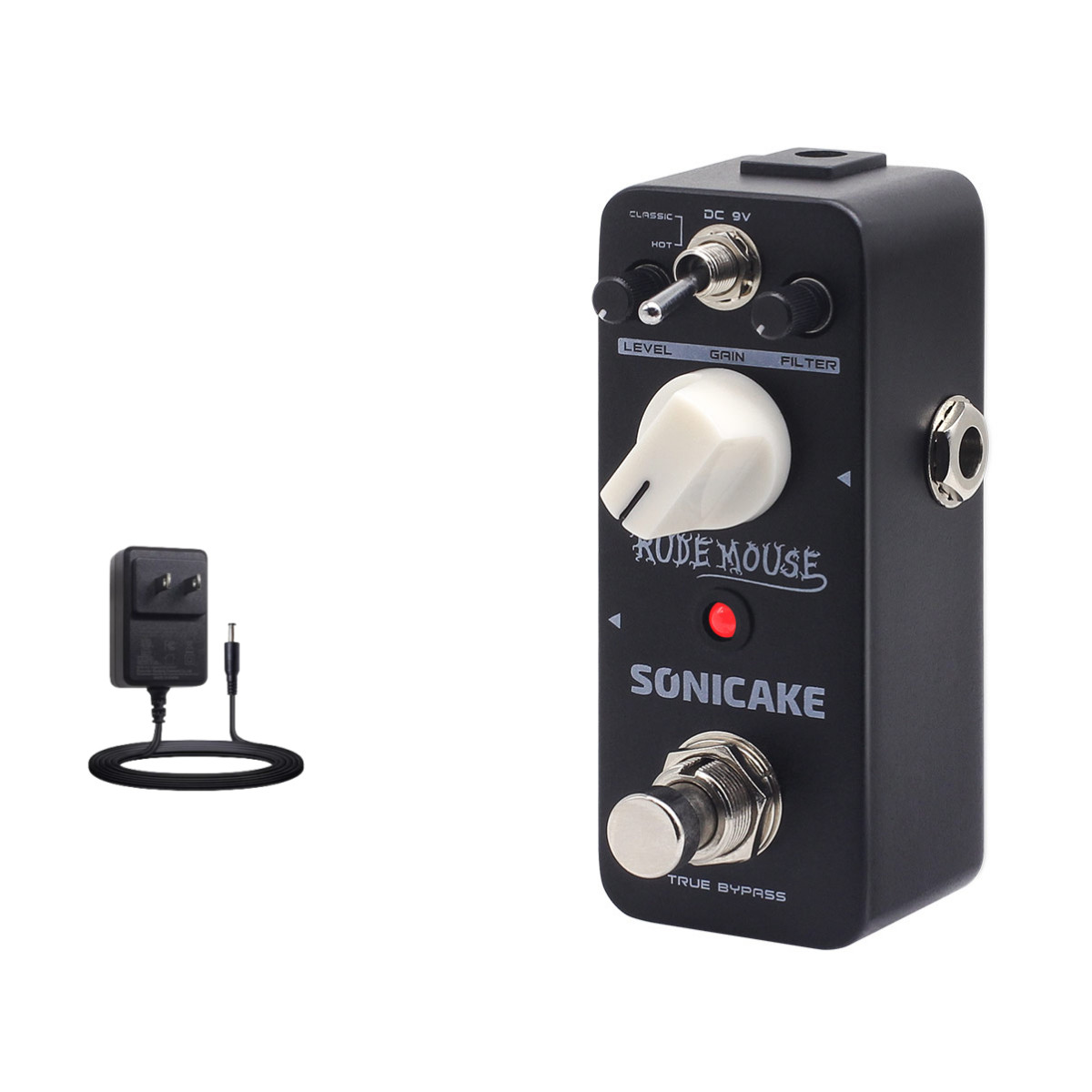 SONICAKE Rude Mouse True Bypass Underground Overdrive Distortion  Pedals +9V AD