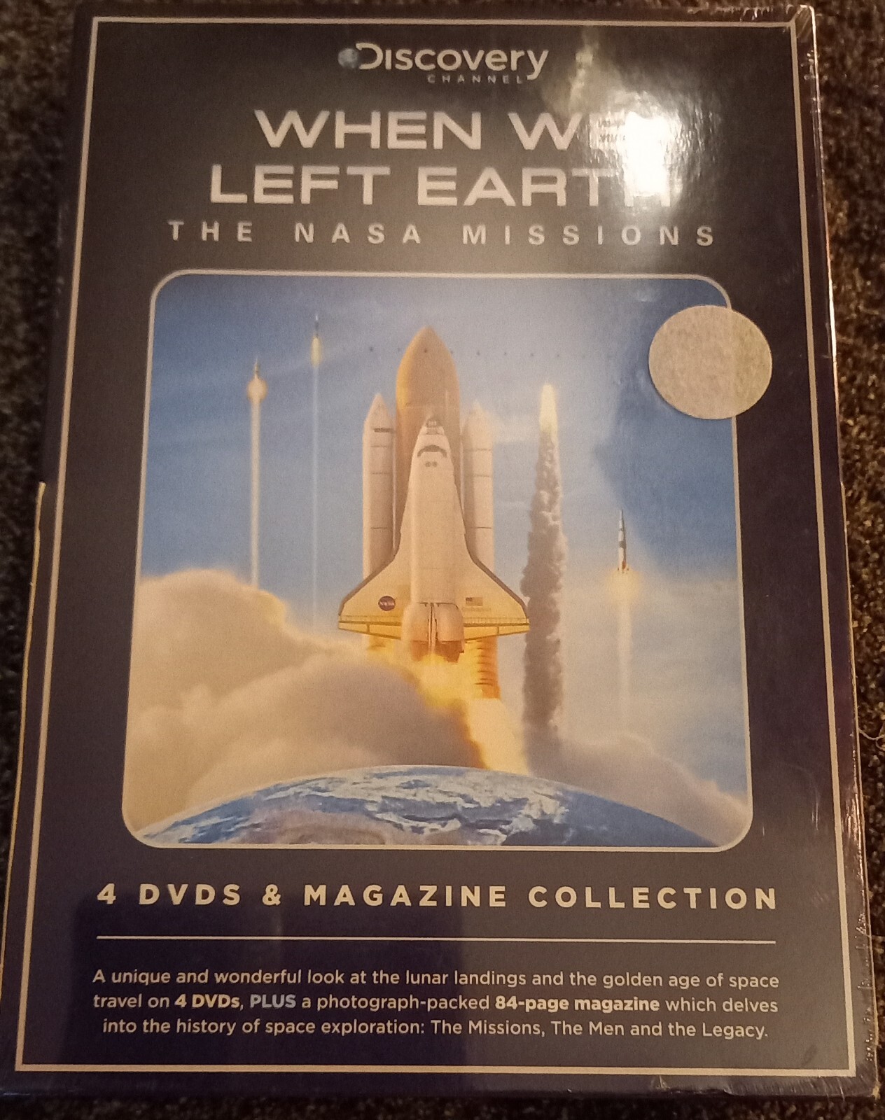 Discovery When We Left Earth -The NASA Missions 4 DVDs & Magazine Collection New