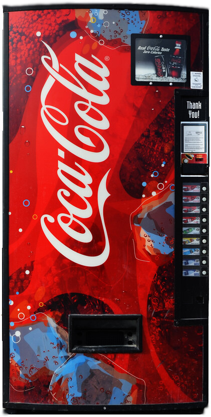 (4) Vending Machine Labels - Yoo-Hoo