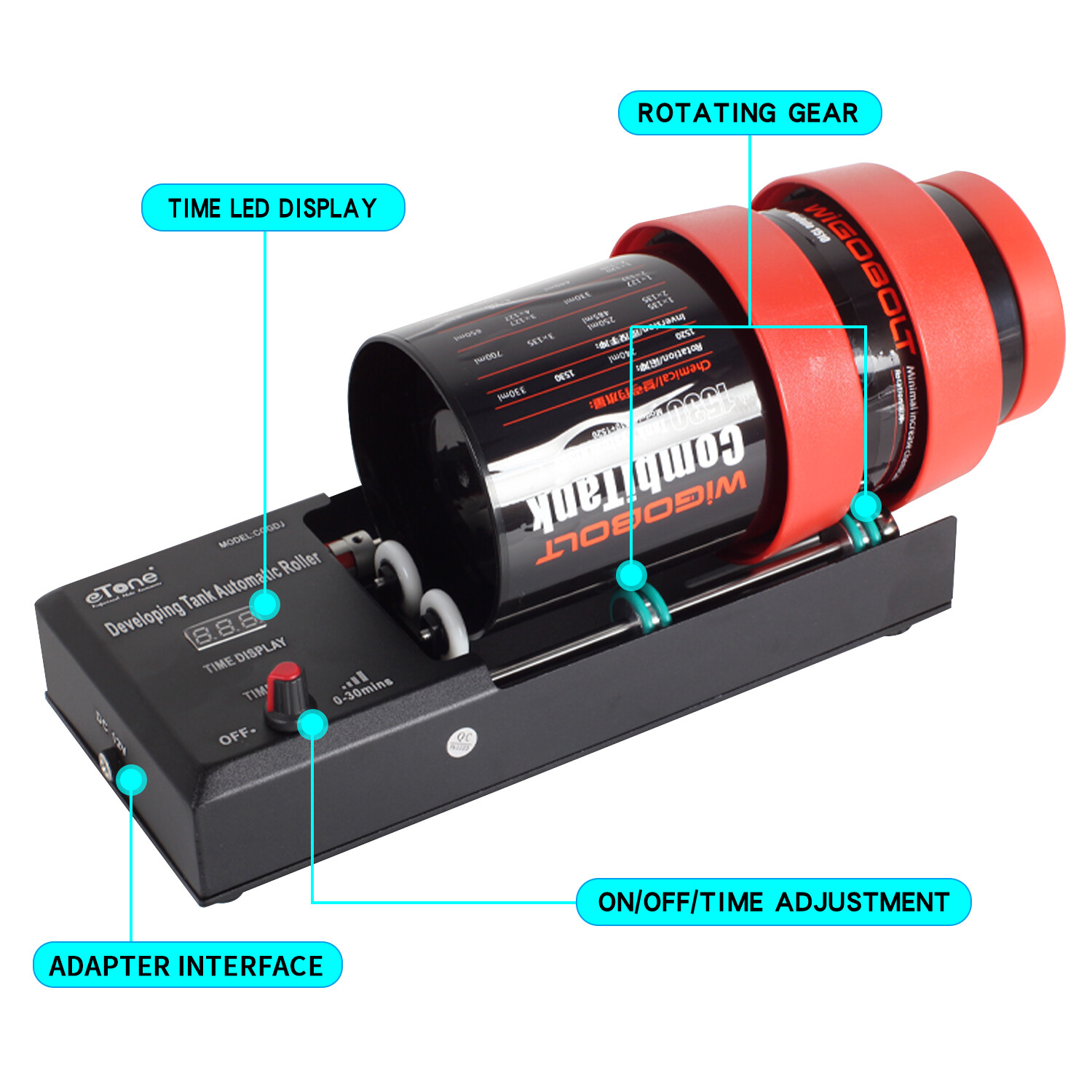 Darkroom Film Processing Processor Machine Automatic For Jobo Developing Tank
