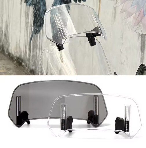 Universal Motorcycle Windshield Extension Adjustable Windscreen Deflector
