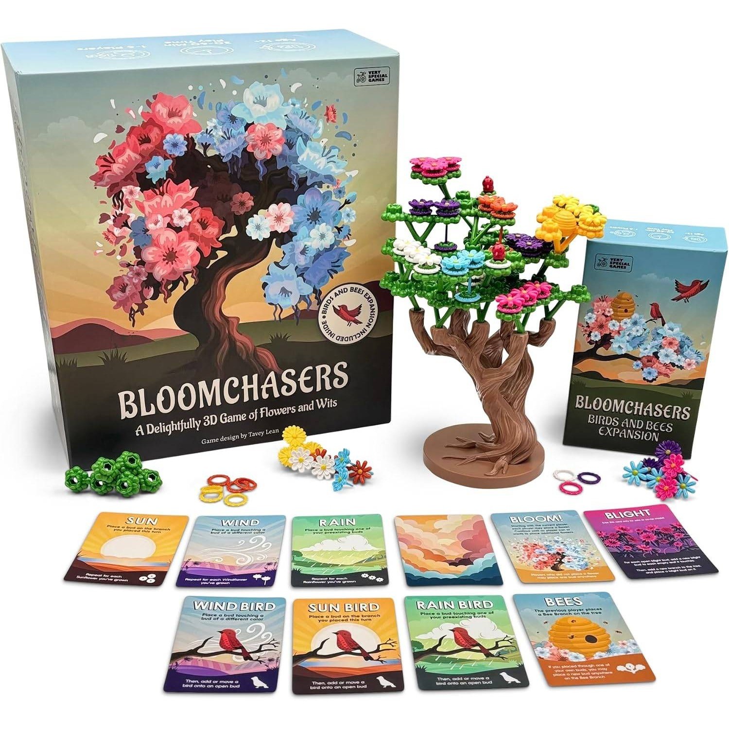 Bloomchasers 3D Board Game with Birds and Bees Expansion Very Special Games NEW