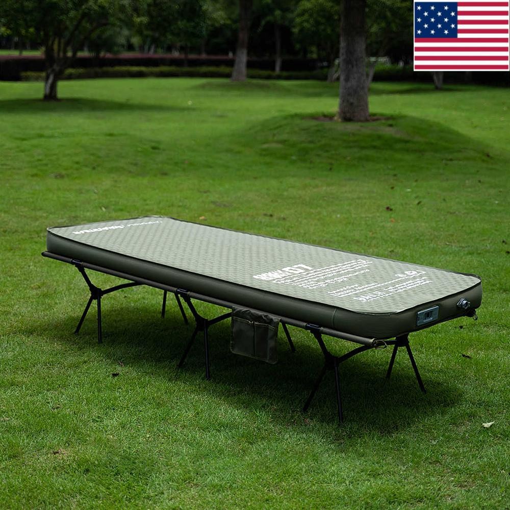 Single Portable Camping Inflatable Pad with Pump for Backpacking Car Tent