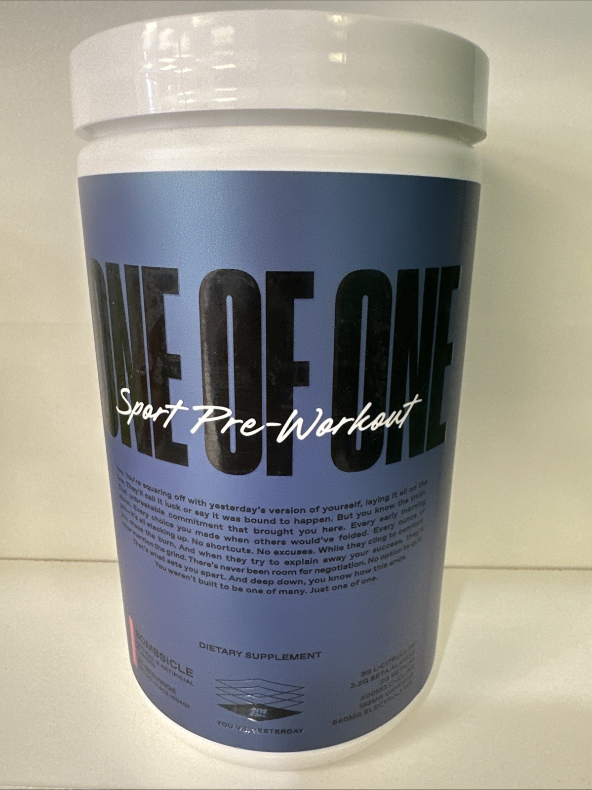 ONE OF ONE Sport Pre-Workout – Clean Energy & Focus with NeuroRush - Bombsicle