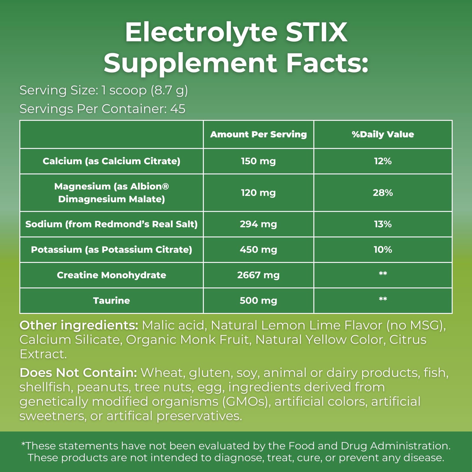 MYOXCIENCE Electrolyte STIX | Creatine Powder | Recovery 45 Count