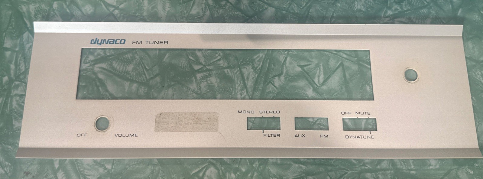 Vintage DYNACO FM TUNER faceplate Dynatune Mono Stereo Equipment Replacement
