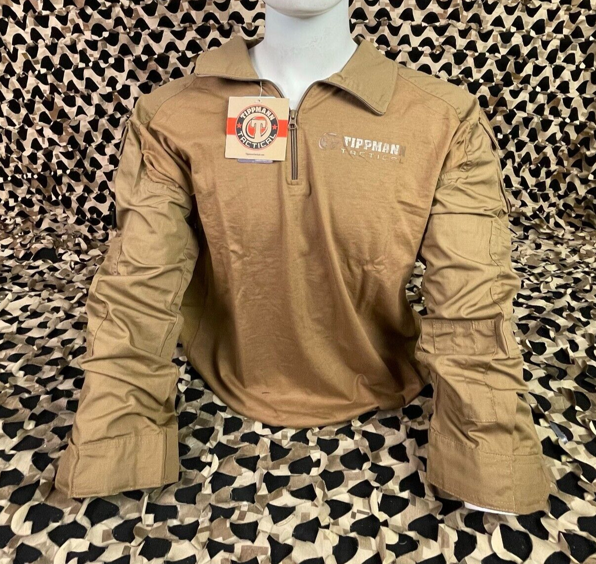 NEW Tippmann Tactical TDU Paintball Jersey - Tan - Small