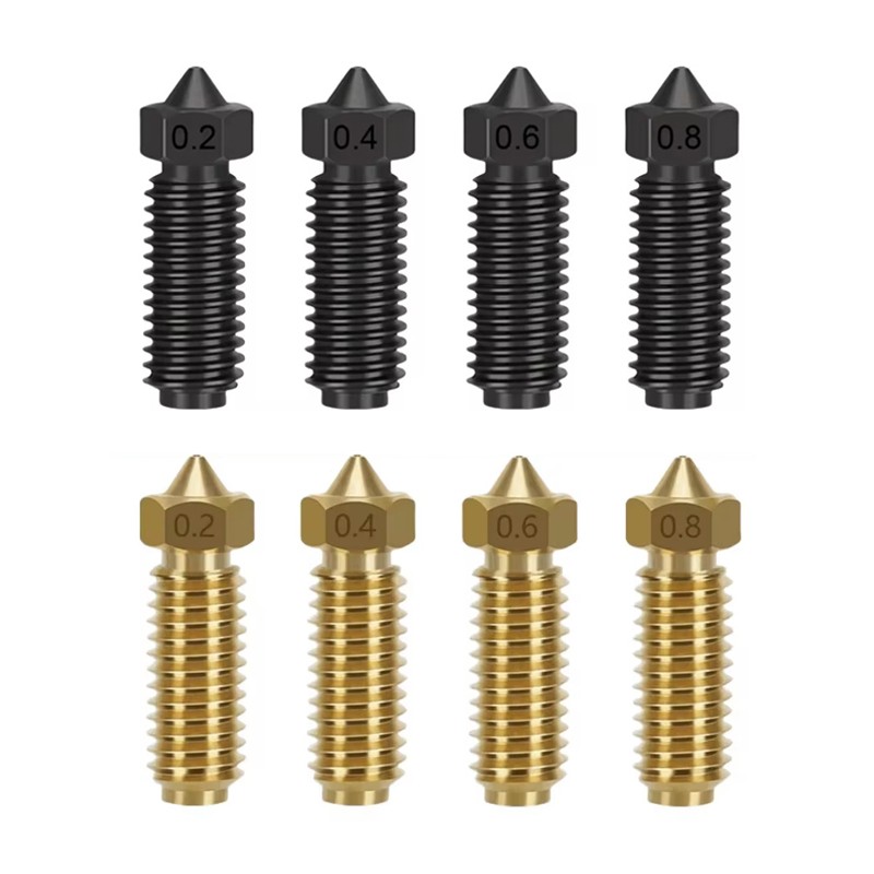 Hardened Steel / Barss Nozzles 0.2mm-1.0mm For Anycubic Kobra 3 Volcano Printer