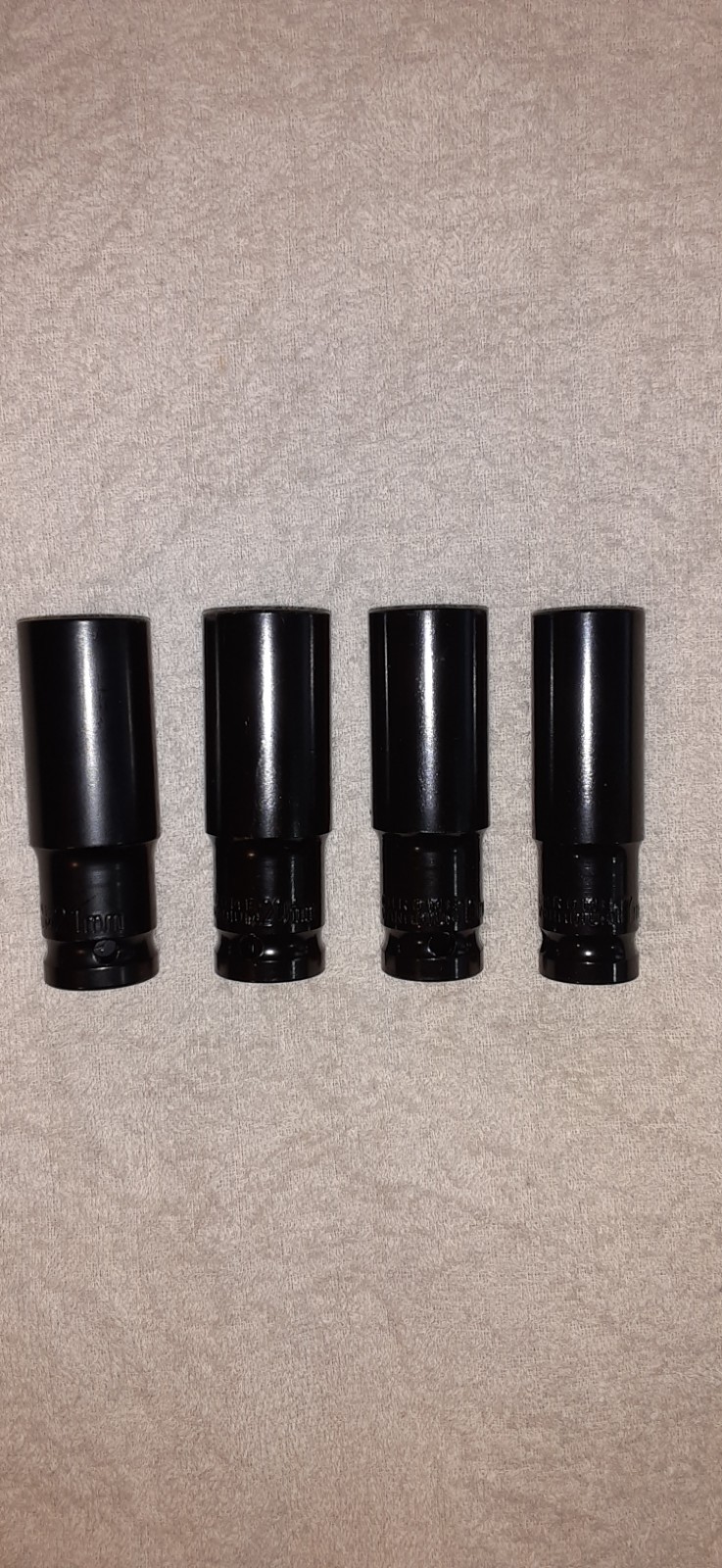 impact  sockets 21 mm 20 mm 19 mm 17mm  half inch Drive