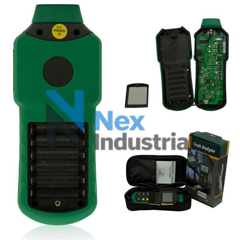 1PC NEW MS5908 LCD Circuit Analyzer True RMS AC Voltage RCD GFCI Socket Tester