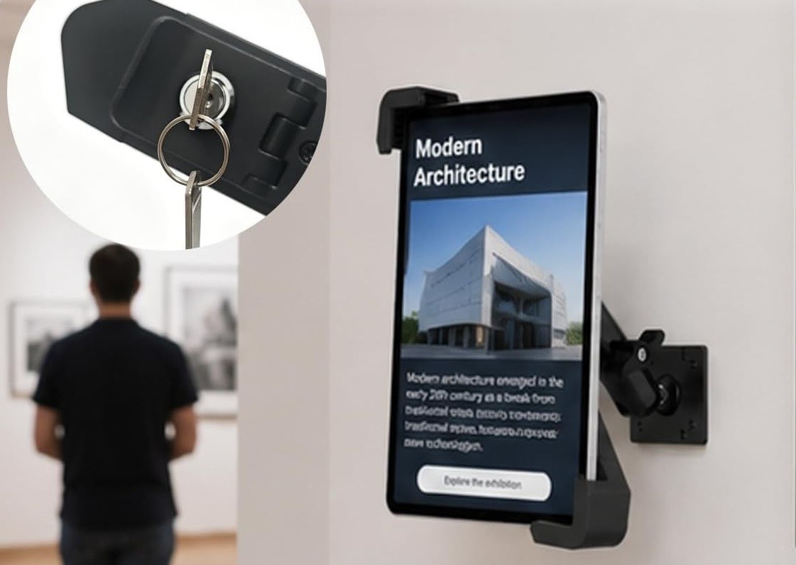 Premium Anti-Theft Tablet Locking Wall Mount For Business W Key