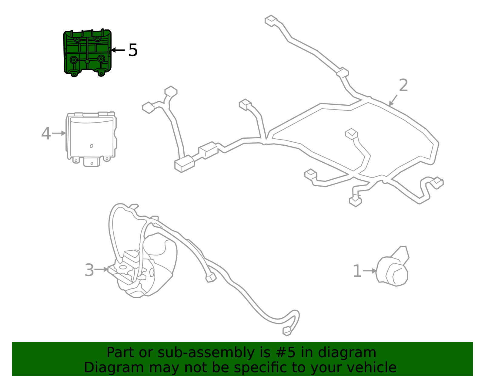 Ford OEM 2021-2023 Bronco Sport Blind Spot Radar Bracket M1PZ14D189B New in box