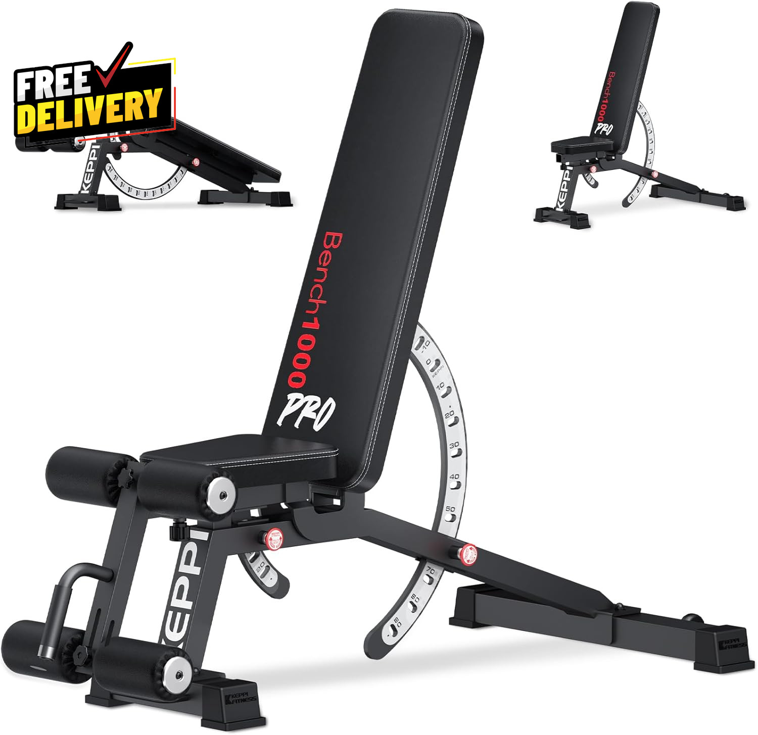 1200LB Weight Bench Heavy Duty Bench1000 PRO Adjustable Workout Bench Press Set