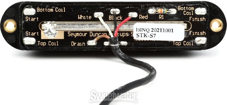 Seymour Duncan Vintage Hot Stack Plus Stratocaster Guitar Pickup- Black