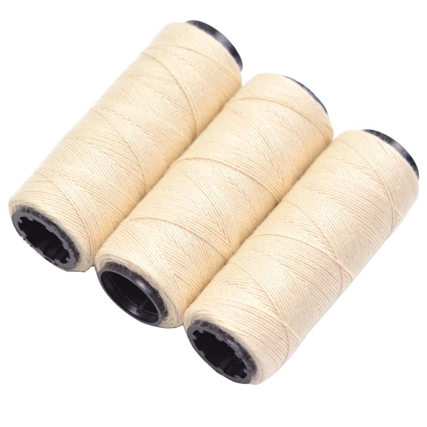 3 Rolls Weaving Threads Sewing Threads for Wig Making Hand Sewing Hair Weft &...