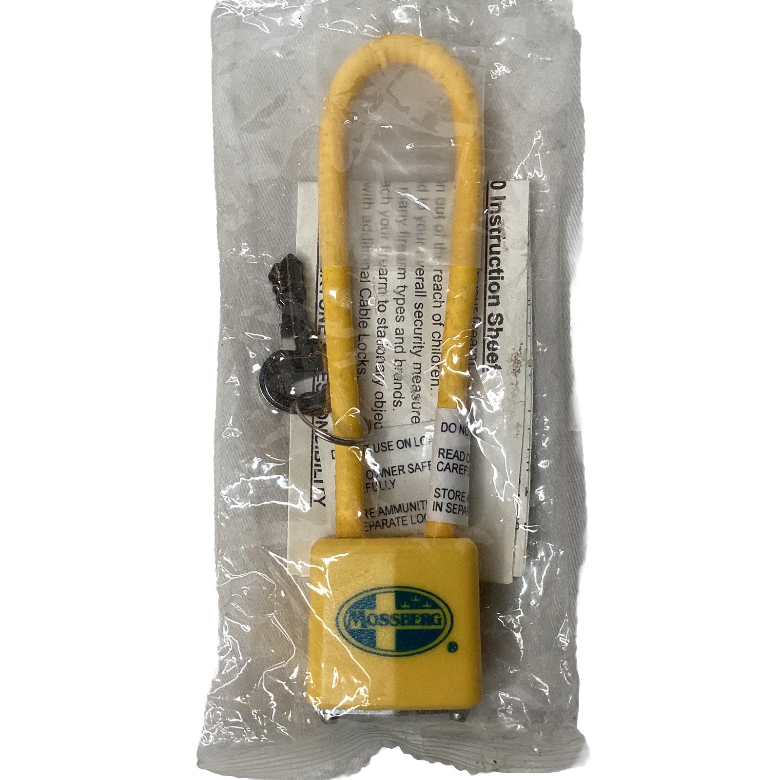 Gun Lock Cable New Yellow Mossberg Gun Lock With 2 Keys In Original Package