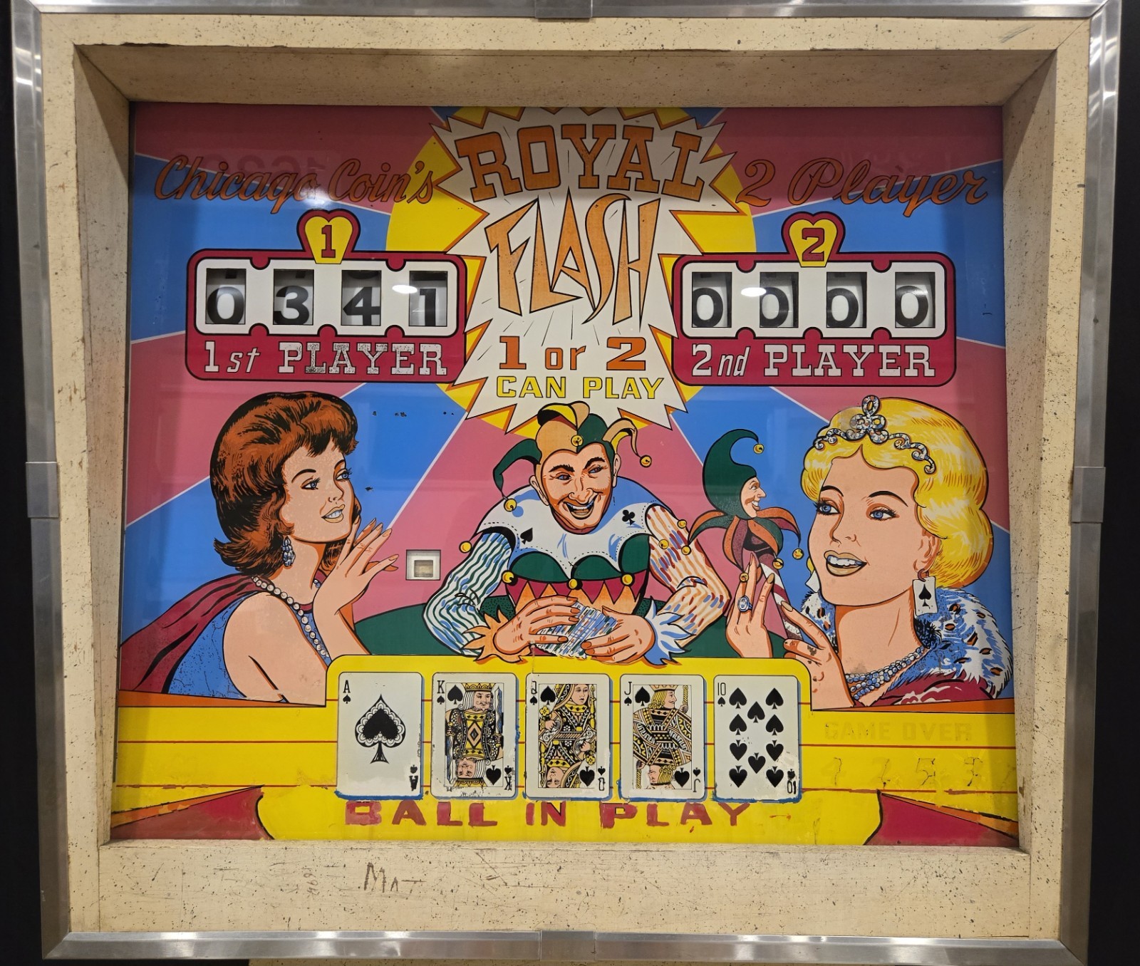 Refurbished Royal Flash Pinball Machine (Chicago Coin) 1964