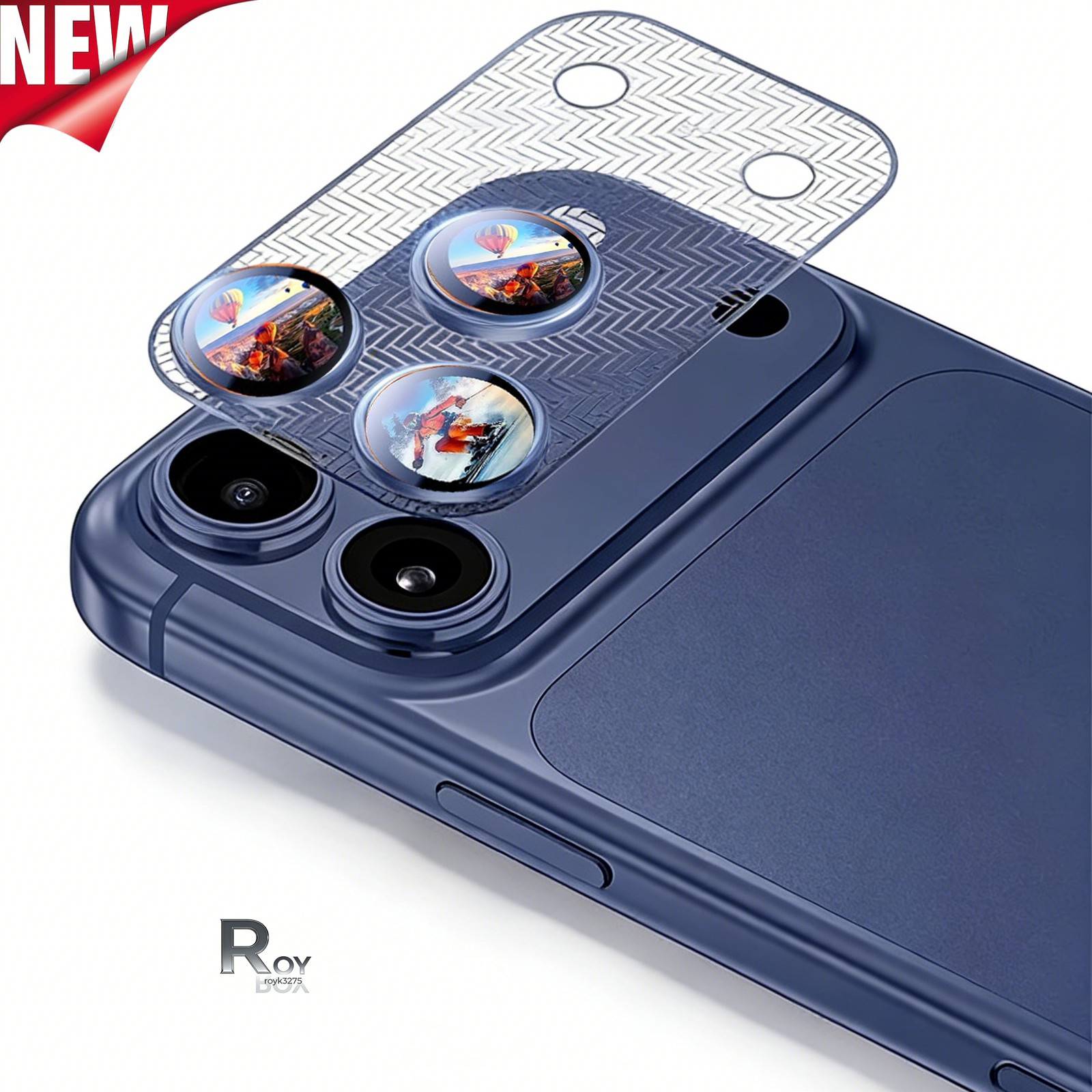 For iPhone 17 Pro Max/17 Pro Metal Camera Lens Protector Cover+Ultra-Thin Base