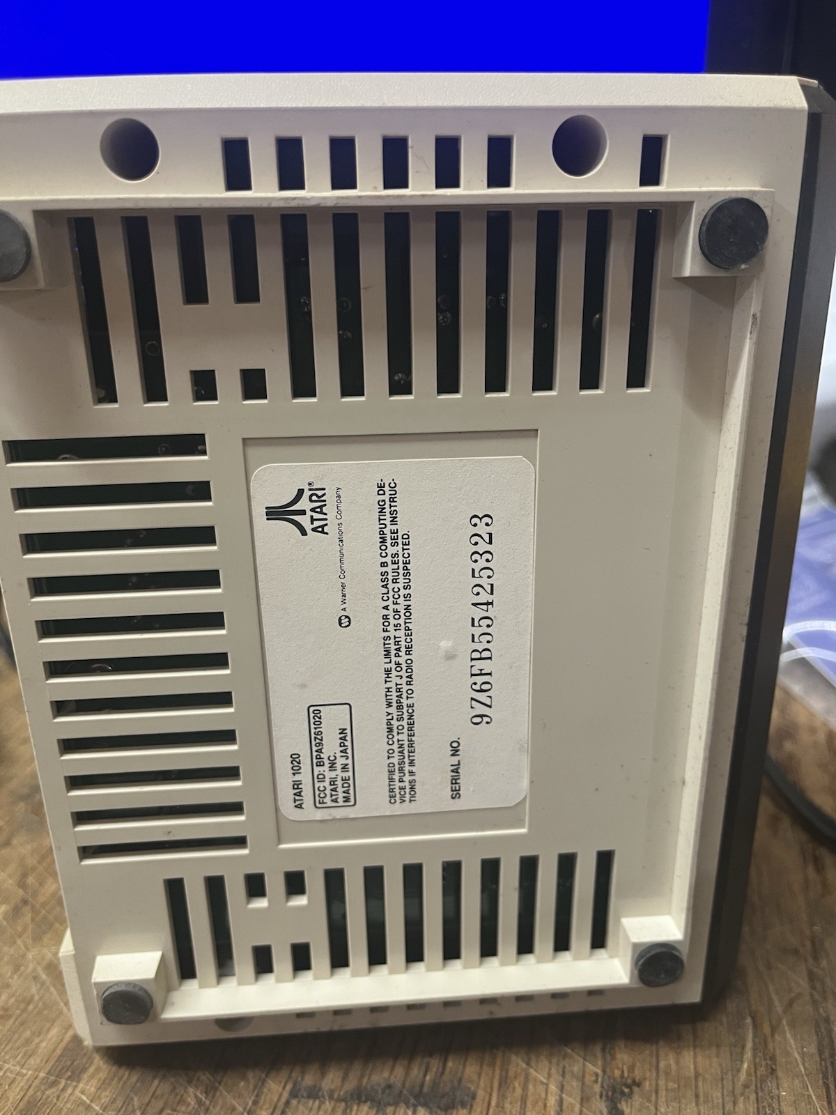 atari 1020 untested head moves when powered on