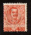 580 - Italy #80 mint fine never-hinged with toned gum