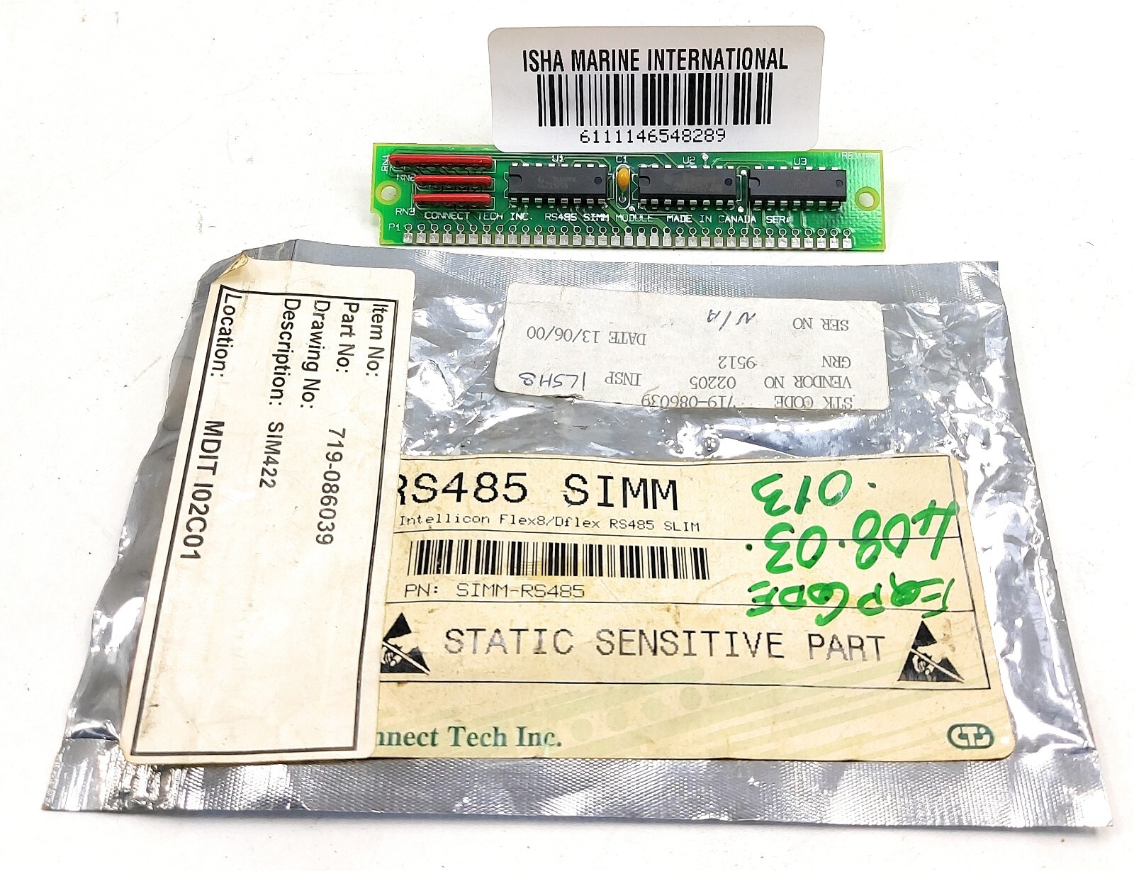 Connect Tech Inc 719-086039 PCB Card Simm Module
