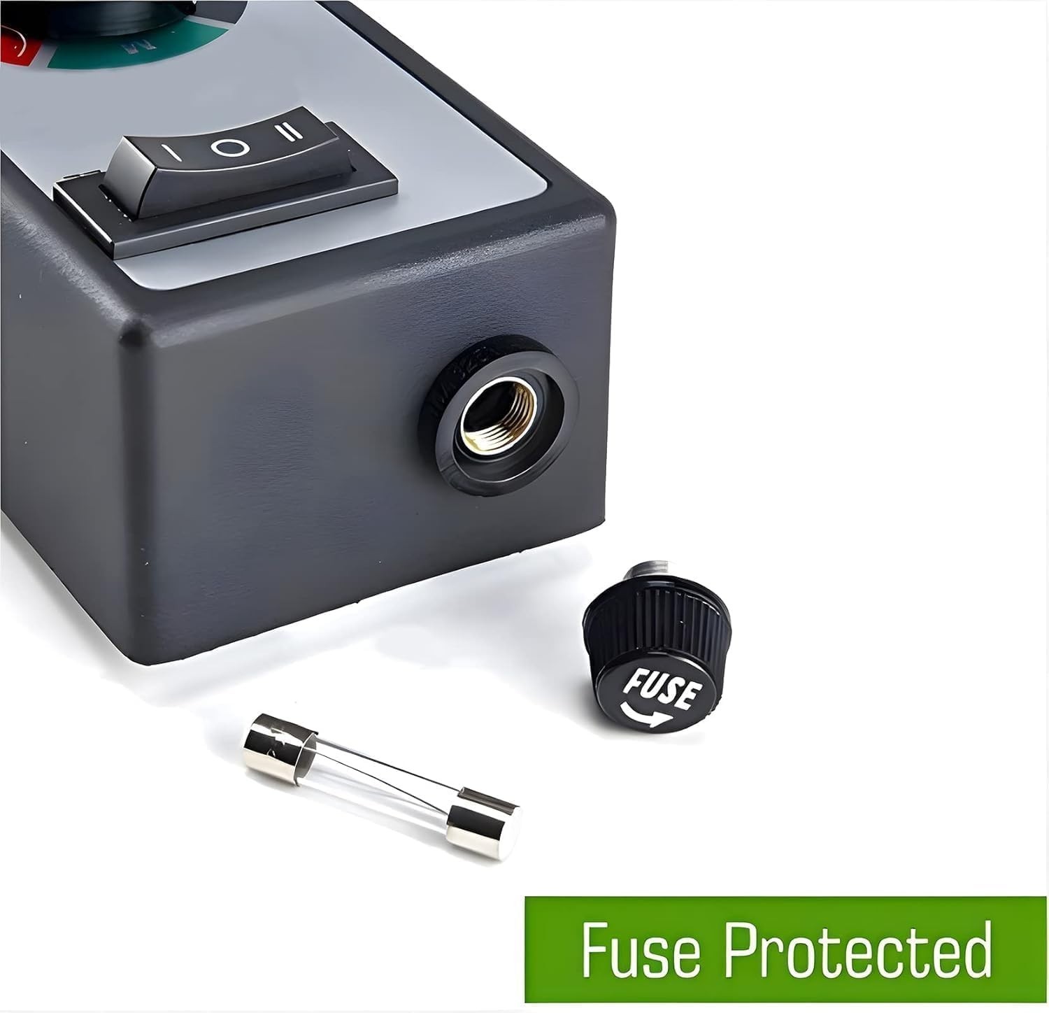Adjustable 15A Fan Speed Controller with 6' Power Cord - Safe & Efficient