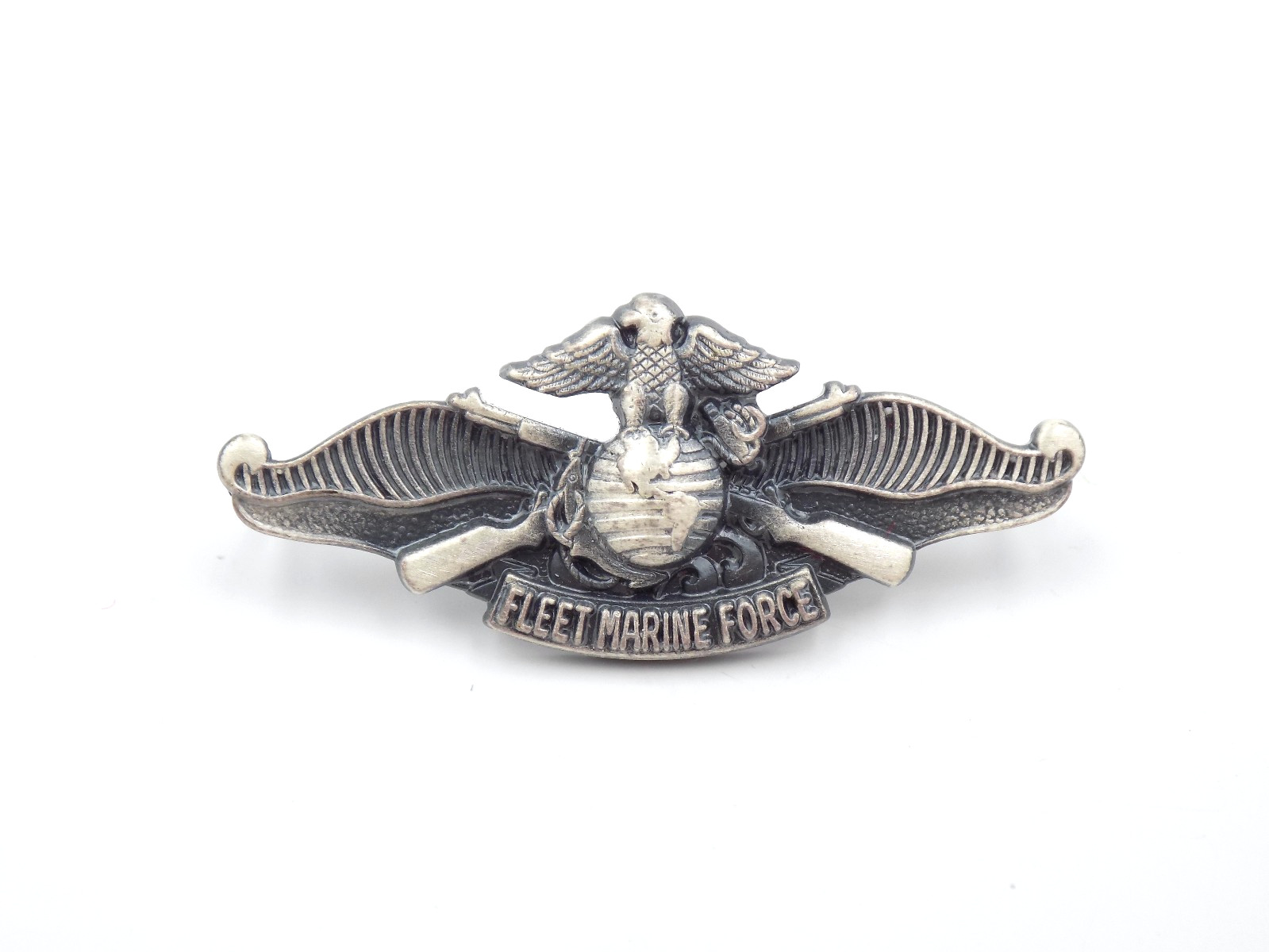 Vintage USMC Fleet Marine Force Warfare EM Cap Badge