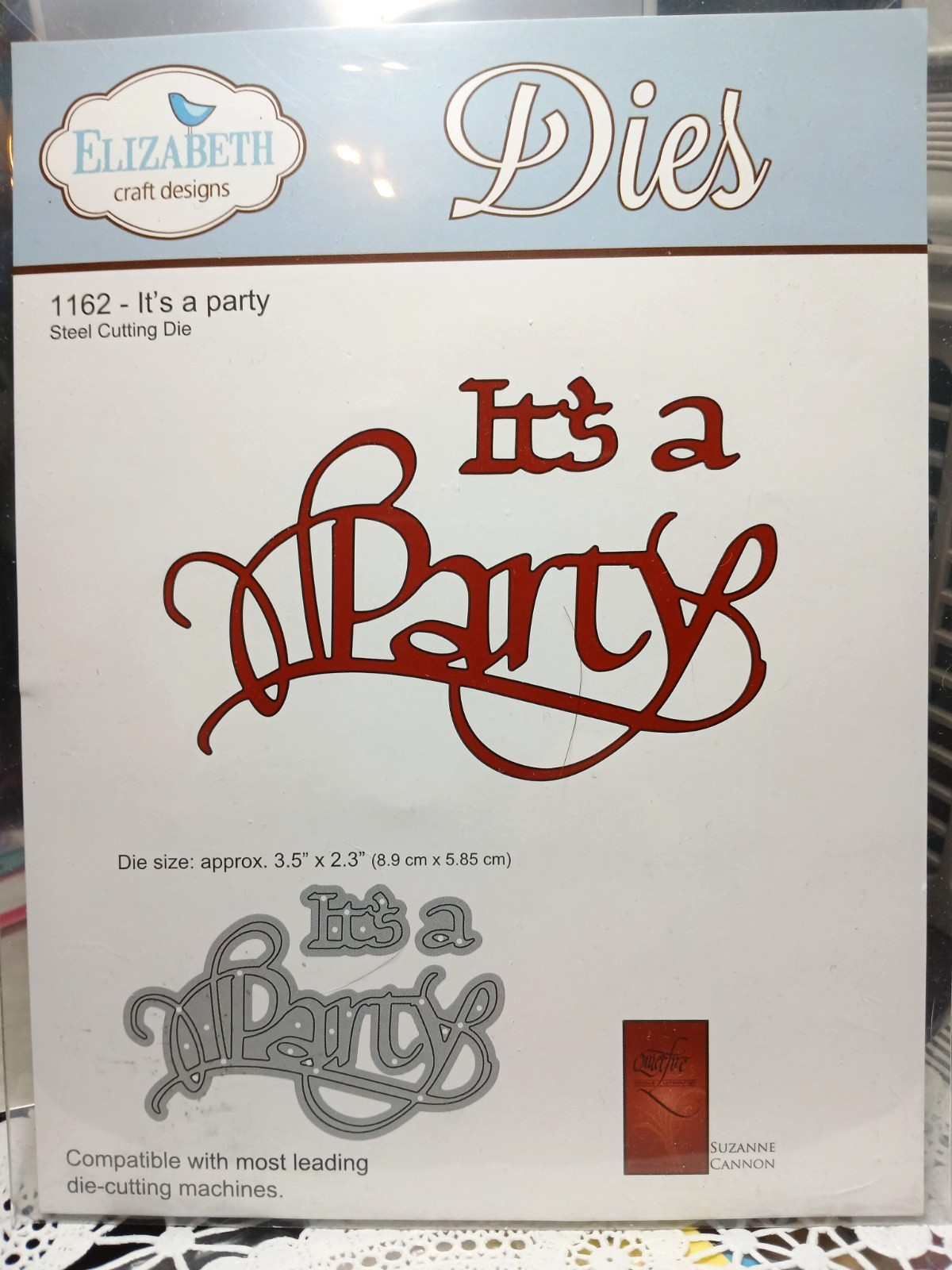 1162 Elizabeth Craft Designs - It's a Party-- 3 Word Die Set- new